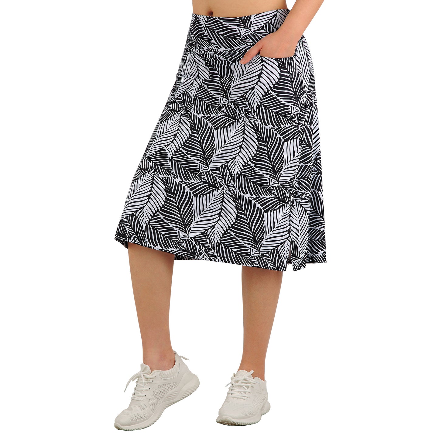Anivivo Skirt Leggings Womens XL Pocket Modest Skort Activewear