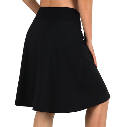 ANIVIVO Women's 21" Knee Length Skorts Skirts Pickleball Golf Athletic Casual Skort with Zipper Pockets High Waist