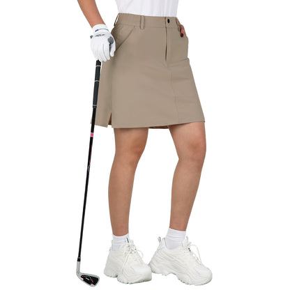 ANIVIVO Women's Golf Skorts Skirts 18" Outdoor Hiking Casual Skorts with Zip Pockets Quick Dry Lightweight Skirts