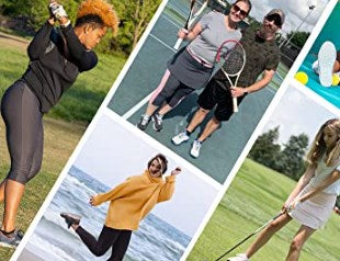 Ibeauti Womens UPF 50+ Yoga Skirted Capri Leggings Golf Tennis