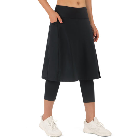 QUA VINO] Powder High Waist Skirt Leggings (2colors)